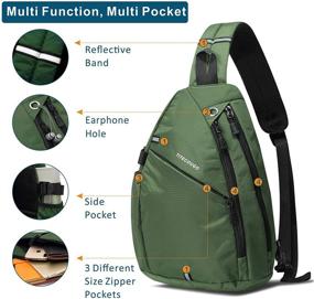 img 3 attached to 🎒 Ultimate Comfort and Durability: Backpack Breathable Lightweight Crossbody Waterproof