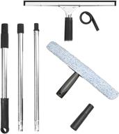 🪟 ittaho window cleaning tool kit - high window cleaning set with squeegee, washer, extension pole, and rubber replacement+ attachment - ideal for home & commercial glass logo