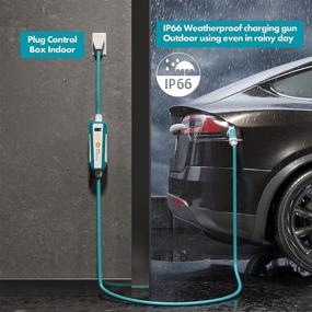 img 2 attached to 🔌 SHELL Electric Vehicle Charger Level 2: Fast Charging EV Home Charge Station with 30ft Cable - 40 Amp, 240V, NEMA 14-50R Plug - Compatible with SAE J1772 EVs