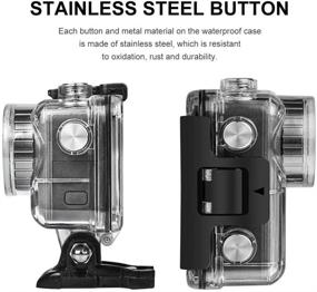 img 3 attached to 📸 Waterproof Housing Case for DJI Osmo Action Camera - Diving Protective Shell for 45M Depth by FitStill