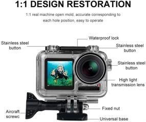 img 2 attached to 📸 Waterproof Housing Case for DJI Osmo Action Camera - Diving Protective Shell for 45M Depth by FitStill