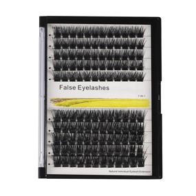 img 4 attached to 👁️ 120 Mixed Segmented False Eyelash Clusters for Eyelash Extensions: 10mm+12mm, 12mm+14mm, 14mm+16mm, 16mm+18mm