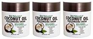 🥥 spa naturals coconut oil cream 6 oz - pack of 3 | moisturizing cream with vitamin e for dry skin logo