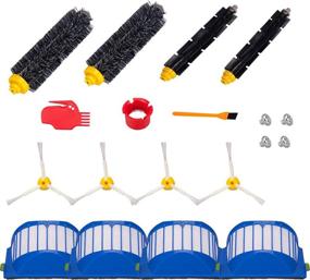 img 4 attached to 🧹 Hongfa Replacement Parts Kit for Roomba 614, 690, 680, 650, 660, 651, 652, and 500 Series: Ideal Replenishment Kit with Side Brush, Bristle Brush, and Flexible Brush for Roomba 595, 585, and 564