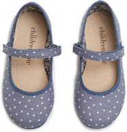 👧 stylish and practical childrenchic mary jane flats with hook and loop straps for girls – perfect shoes for infants, toddlers, and little kids logo