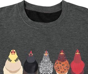 img 1 attached to Sweatshirts Chicken Graphic Sleeve Pullover Outdoor Recreation