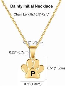 img 3 attached to ERPELS Necklace Dainty Initial Lovers P