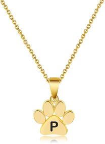 img 4 attached to ERPELS Necklace Dainty Initial Lovers P