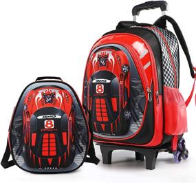 img 4 attached to 🎒 Lyfreen 6-Wheel Waterproof Rolling Backpack