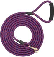 🐾 strong nylon dog rope lead leash for training with soft handle - length options: 6-20 ft logo