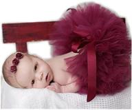 👶 stylish unisex newborn girls baby outfits: cute tutu skirt & headdress photography props logo