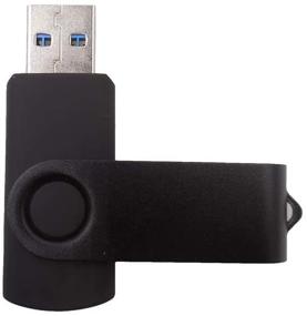 img 3 attached to 💡 Флеш-накопитель High-Speed USB 3.0 с поворотным разъемом и индикатором светодиода - накопитель объемом 16 ГБ для быстрой передачи данных, черный дизайн корпуса