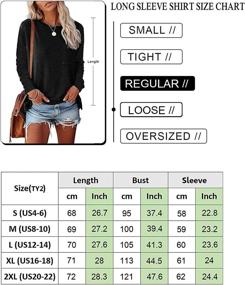 img 1 attached to YesNo TY2 Women's Casual Loose Long 👚 Sleeve Solid Tops with Pocket: A Perfect Pullover Sweatshirt