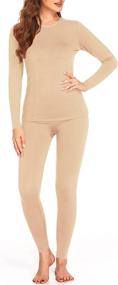 img 1 attached to Ekouaer Womens Thermal Underwear Bottom Women's Clothing for Lingerie, Sleep & Lounge