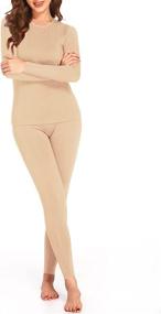 img 2 attached to Ekouaer Womens Thermal Underwear Bottom Women's Clothing for Lingerie, Sleep & Lounge