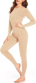 img 4 attached to Ekouaer Womens Thermal Underwear Bottom Women's Clothing for Lingerie, Sleep & Lounge