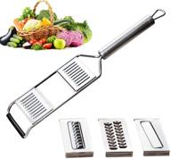 🥕 3-in-1 handheld vegetable slicer: effortlessly slice and grate vegetables - ideal for salads, zucchini, carrots, onions, and more! logo