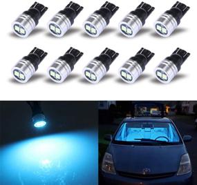 img 4 attached to 🔆 Ice Blue iBrightstar LED Bulbs: Boost Brightness for License Plate, Interior, Dome, Trunk Lights – 168 175 194 2825 W5W T10 Wedge, 3030 Chipsets