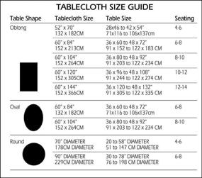 img 1 attached to 🍽️ Flannel Backed Newbridge Tasting Tablecloth