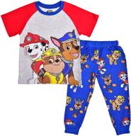 🐾 boys' nickelodeon paw patrol character 2-piece shirt and jogger set logo