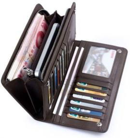 img 1 attached to 👜 Stylish Bifold Leather Handbag Holder Wallet: Organize and Safeguard your Essentials