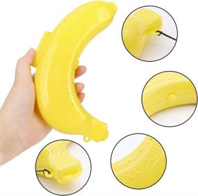 img 2 attached to 🍌 LovesTown Banana Case - 3 Pack with Assorted Colors | Outdoor Travel Banana Holder | Cute Banana Protector Storage Box