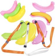 🍌 lovestown banana case - 3 pack with assorted colors | outdoor travel banana holder | cute banana protector storage box логотип