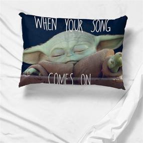 img 1 attached to 🌟 Kids Double-Sided Star Wars Mandalorian Memes Pillowcase - Super Soft Bedding with The Child Baby Yoda Grogu - 1 Pack (Official Product)