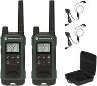 📞 enhanced communication: motorola talkabout t465 two-way radio bundle - green, rechargeable for long-lasting performance logo