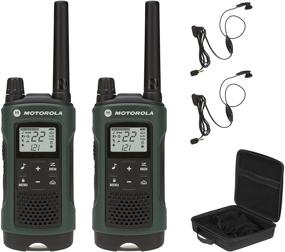 img 2 attached to 📞 Enhanced Communication: Motorola Talkabout T465 Two-Way Radio Bundle - Green, Rechargeable for Long-lasting Performance