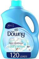 🌾 downy ultra liquid laundry fabric softener: cool cotton scent, 120 loads of freshness logo