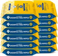 🍋 wipesplus all purpose disinfecting wipes, lemon scent, 80 wipes/packet, lot of 12 logo