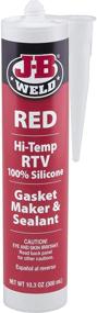 img 2 attached to 🔥 J-B Weld 31914 Красный высокотемпературный герметик и герметик RTV Silicone - предельный герметик для высокотемпературных применений - 10,3 унции.