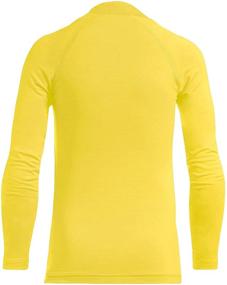 img 3 attached to 👕 BALEAF Youth Boys' Compression Thermal Shirt Fleece Baselayer Long Sleeve Cold Gear Mock Top for Enhanced Performance