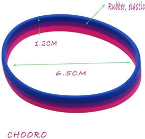 img 3 attached to 🌈 Выражайте свою гордость с Браслетом CHOORO LGBT - Радужным силиконовым резиновым браслетом и ЛГБТ-ювелирными изделиями в подарок для гей-прайда