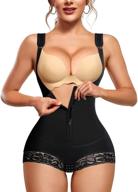 👙 ultimate tummy control: meryosz waist trainer bodysuit shapewear with zipper, open bust & butt lifter for flawless body contouring logo