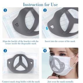 img 1 attached to 🛡️ Silicone Homemade Comfortable Breathing Washable Occupational Health & Safety Products: Essential Personal Protective Gear for a Safe Workplace