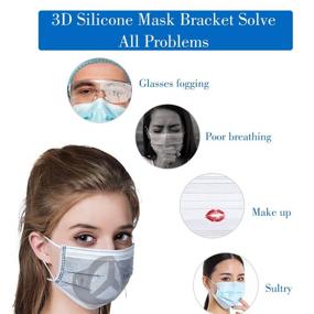 img 2 attached to 🛡️ Silicone Homemade Comfortable Breathing Washable Occupational Health & Safety Products: Essential Personal Protective Gear for a Safe Workplace