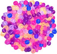 💫 1000pcs uv changing bead glow in the dark for jewelry bracelets making - uv beads by jerbro with elastic thread logo