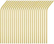 brightbuy metal straws 48 piece bulk logo