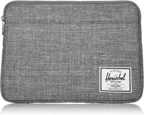 img 3 attached to 🔒 Herschel Anchor Sleeve for MacBook/iPad, Raven Crosshatch, 13-Inch: The Ultimate Protective Solution