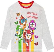 top wing boys long sleeve logo