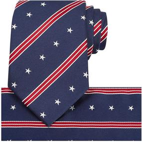 img 4 attached to KissTies Patriotic Necktie: Stars and Stripes Men's Accessories in Ties, Cummerbunds & Pocket Squares - Show your American Pride!