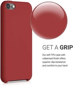 img 2 attached to Kwmobile TPU Silicone Case Compatible With Apple IPod Touch 6G / 7G (6Th And 7Th Generation) - Case Soft Flexible Protective Cover - Rococo Red