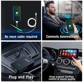 img 2 attached to CarlinKit 3.0 Wireless CarPlay Adapter for Factory Wired CarPlay Cars (Model Year: 2019 to 2020), Wireless CarPlay Dongle for Converting Wired to Wireless CarPlay
