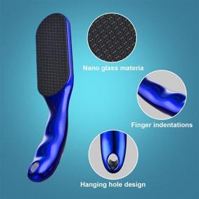 img 3 attached to 👣 KUMBAZZ Nano Glass Foot File - Eliminate Dead Skin and Cracked Heels - Effective Callus Remover for Wet and Dry Feet