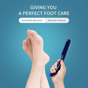 img 1 attached to 👣 KUMBAZZ Nano Glass Foot File - Eliminate Dead Skin and Cracked Heels - Effective Callus Remover for Wet and Dry Feet