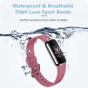img 2 attached to CAVN Sport Bands Compatible With Fitbit Luxe Wellness & Relaxation