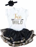 🎀 adorable perfect pairz 2nd birthday outfit: baby girl tutu dress set logo