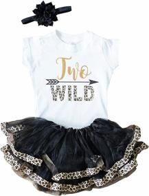 img 4 attached to 🎀 Adorable Perfect Pairz 2nd Birthday Outfit: Baby Girl Tutu Dress Set